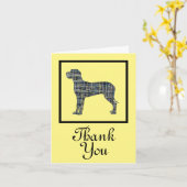 Fantastisch Dane Dog Dank u Wenskaart Kaart (Gele Bloem)