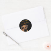 Fantastisch Dane Gentle Giant Bookplaat Ronde Sticker (Envelop)