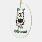 Fantastisch dansscherm - kerstverlichting keramisch ornament (Links)