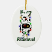 Fantastisch dansscherm - kerstverlichting keramisch ornament (Voorkant)