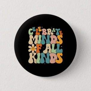Fantastisch denken van allerlei soorten geestelijk ronde button 5,7 cm