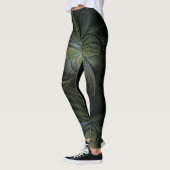 Fantastisch design op zwarte achtergrond met een c leggings (Links)