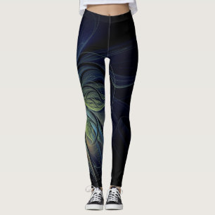 Fantastisch design op zwarte achtergrond met een c leggings