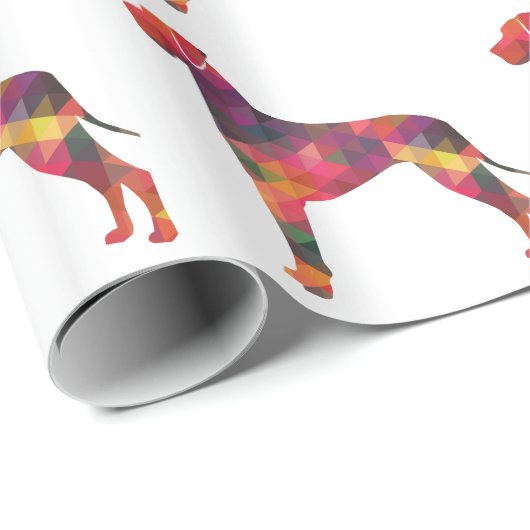 Fantastisch dieptemetrisch patroon Silhouette Mult Cadeaupapier (Rol Hoek)