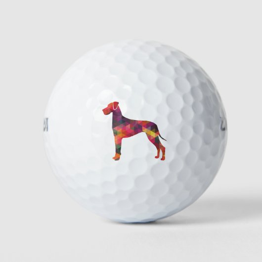 Fantastisch dieptemetrisch patroon Silhouette Mult Golfballen (Voorkant)