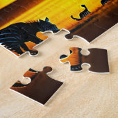 Fantastisch Dier Zebra Tijger Legpuzzel (Zijkant)
