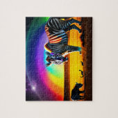 Fantastisch Dier Zebra Tijger Legpuzzel (Verticaal)