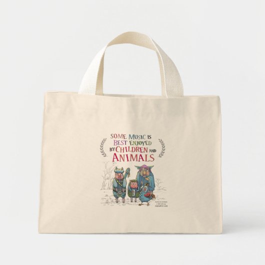 Fantastisch dierlijk merk Band Mini Mini Tote Bag (Voorkant)
