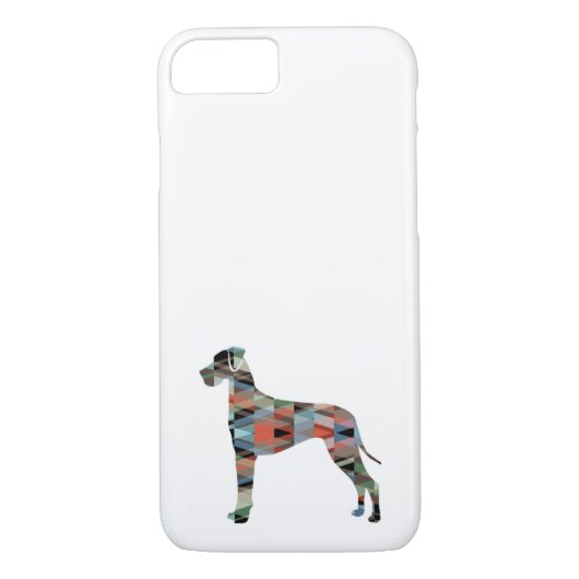 Fantastisch dikke daandog Geometric Silhouette Pse Case-Mate iPhone Case (Achterkant)