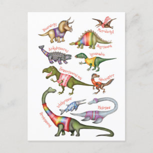 Fantastisch dinosaurus briefkaart