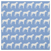 Fantastisch dog Silhouette Light Blue Stof (Swatch)