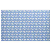 Fantastisch dog Silhouette Light Blue Stof (Fat Quarter)