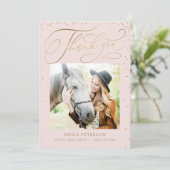 Fantastisch EDITABLE COLOR Afstuderen Dank u wel Bedankkaart (Staand voorkant)