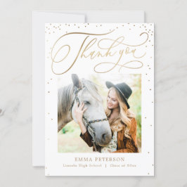 Fantastisch EDITABLE COLOR Afstuderen Dank u wel Bedankkaart