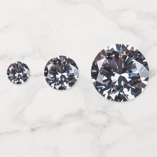 Fantastisch Elegant Diamond Afbeelding Confetti (Achterkanten)