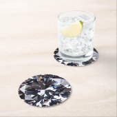 Fantastisch Elegant Diamond Afbeelding Ronde Kartonnen Onderzetter (Insitu)