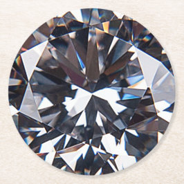 Fantastisch Elegant Diamond Afbeelding Ronde Kartonnen Onderzetter