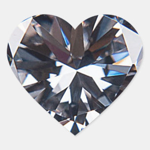 Fantastisch Elegant Diamond Gem-Afbeelding Hart Sticker