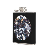 Fantastisch Elegant Diamond Gem-Afbeelding Heupfles (Links)