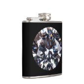 Fantastisch Elegant Diamond Gem-Afbeelding Heupfles (Rechts)
