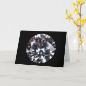 Fantastisch Elegant Diamond Gem-Afbeelding Kaart (Gele Bloem)