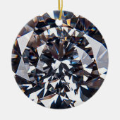 Fantastisch Elegant Diamond Gem-Afbeelding Keramisch Ornament (Voorkant)