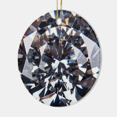 Fantastisch Elegant Diamond Gem-Afbeelding Keramisch Ornament (Links)