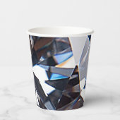 Fantastisch Elegant Diamond Gem-Afbeelding Papieren Bekers (Achterkant)