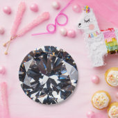 Fantastisch Elegant Diamond Gem-Afbeelding Papieren Bordje (Feest)