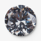 Fantastisch Elegant Diamond Gem-Afbeelding Papieren Bordje (Voorkant)