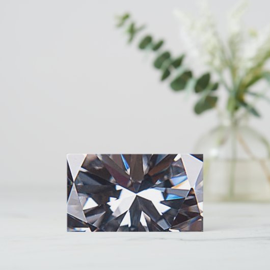 Fantastisch Elegant Diamond Gem-Afbeelding Visitekaartje (Staand voorkant)