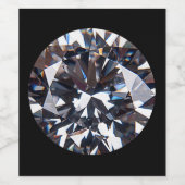 Fantastisch Elegant Diamond Gem-Afbeelding Wijn Etiket (Enkel label)