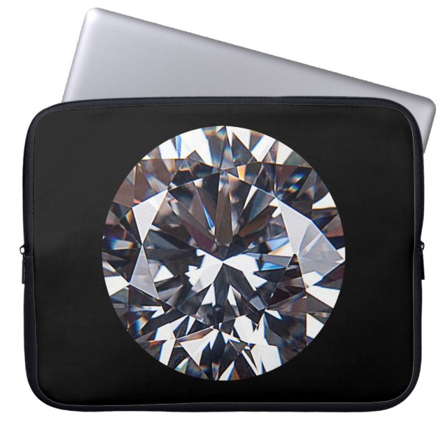 Fantastisch Elegant Diamond Gem Laptop Sleeve (Voorkant)