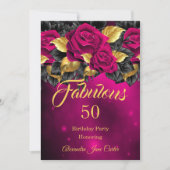 Fantastisch elke zondag donkerroze roze roodbruin  kaart (Voorkant)