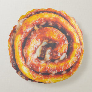 Fantastisch en fijn Cinnamon Bun. Rond Kussen