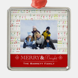 Fantastisch en helder kerstfamiliefornament metalen ornament