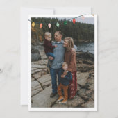 Fantastisch en helder kerstlampje Foto Feestdagenkaart (Achterkant)