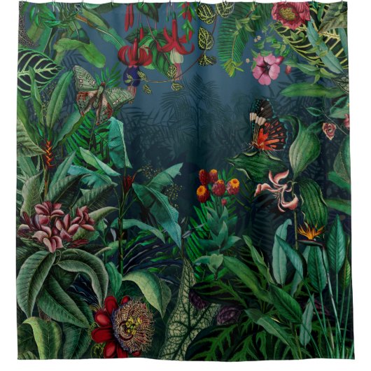 Fantastisch Fabulous Midnight Rainforest Douchegordijn (Voorkant)