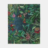 Fantastisch Fabulous Midnight Rainforest Fleece Deken (Voorkant)