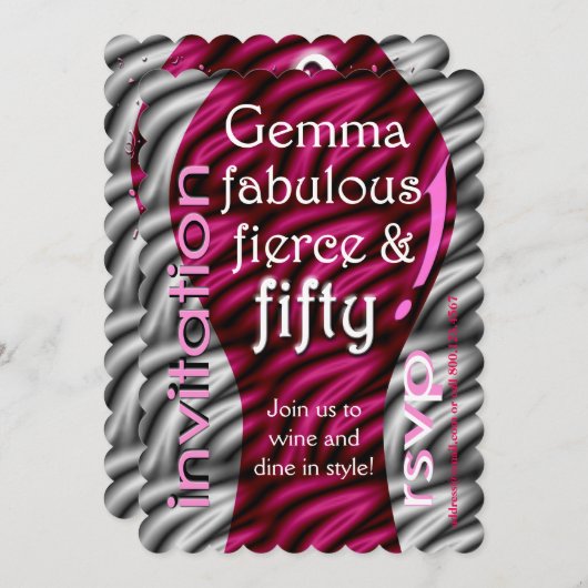 Fantastisch, fel en vijftig! kaart (Voorkant / Achterkant)