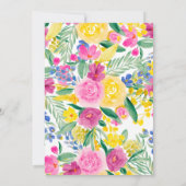 Fantastisch felland waterverf bruiloft kaart (Achterkant)