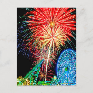 Fantastisch Fireworks-Briefkaart Briefkaart