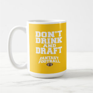 Fantastisch Football Drink en Draft niet - Geel Koffiemok
