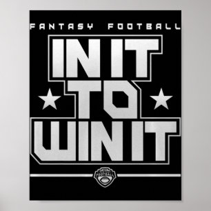 Fantastisch Football erin om het te winnen Poster