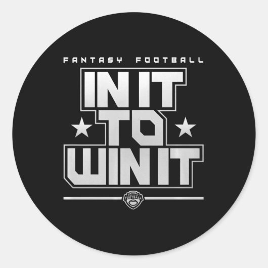Fantastisch Football erin om het te winnen Ronde Sticker (Voorkant)
