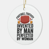 Fantastisch Football, geinventariseerd door Mannen Keramisch Ornament (Links)