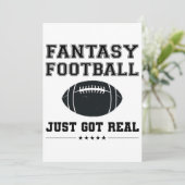 Fantastisch Football is gewoon echt Kaart (Staand voorkant)