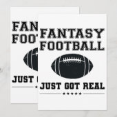 Fantastisch Football is gewoon echt Kaart (Voorkant / Achterkant)