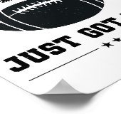 Fantastisch Football is gewoon echt Poster (Hoek)