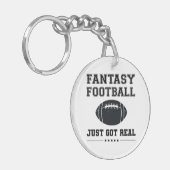 Fantastisch Football is gewoon echt Sleutelhanger (Voorkant Links)